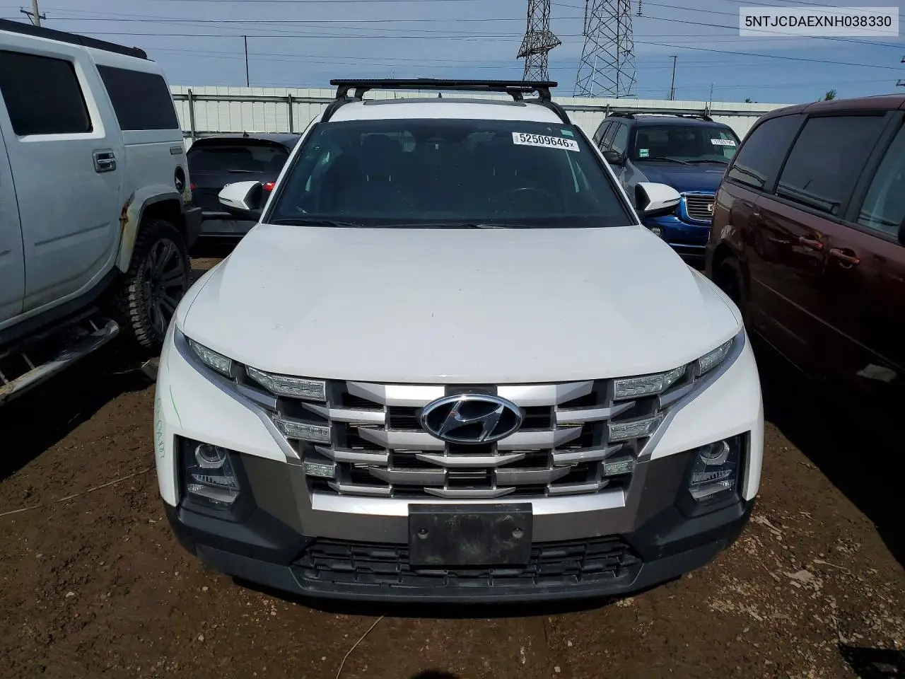 2022 Hyundai Santa Cruz Sel VIN: 5NTJCDAEXNH038330 Lot: 52509646