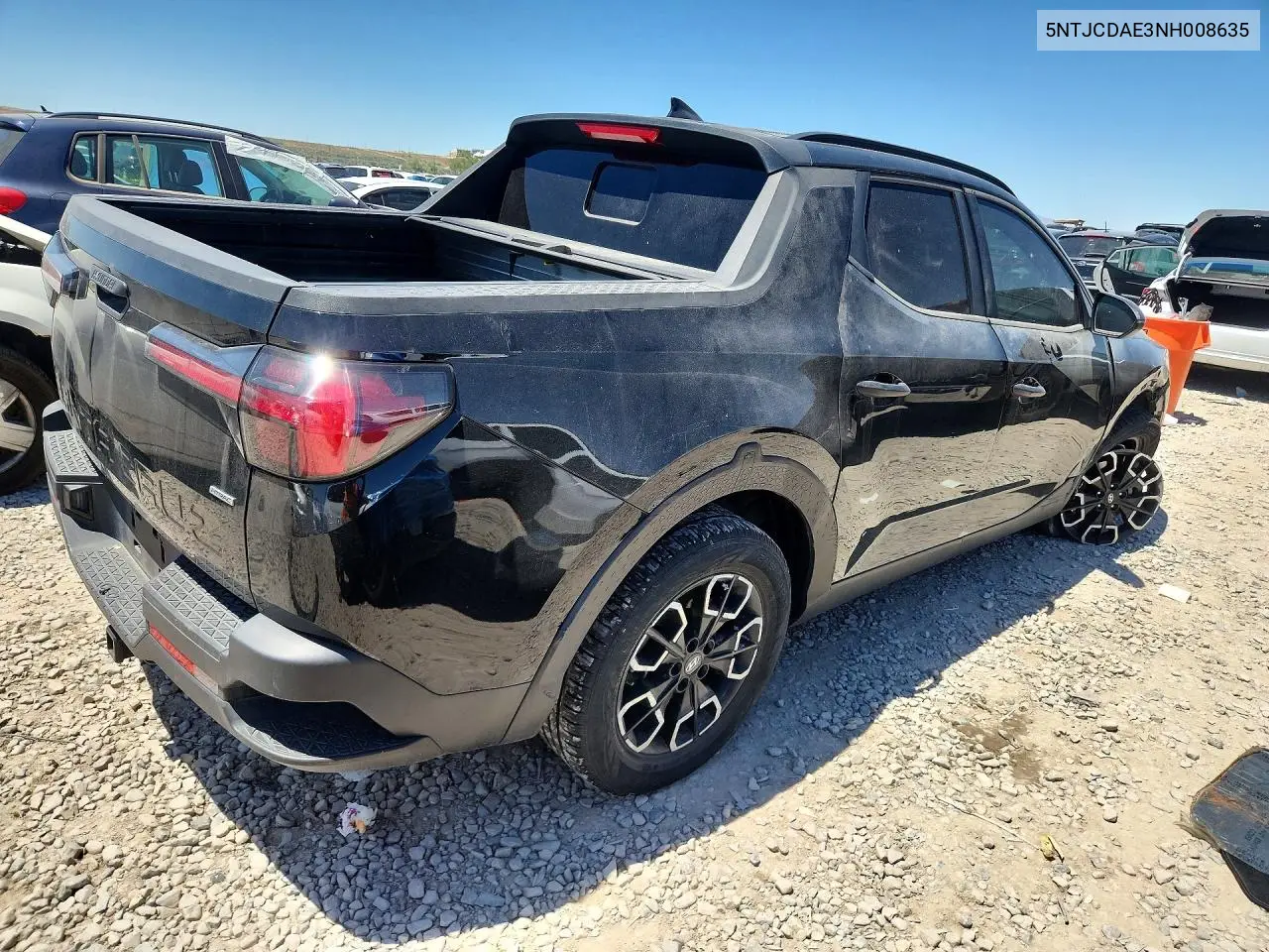 2022 Hyundai Santa Cruz Sel VIN: 5NTJCDAE3NH008635 Lot: 55616836