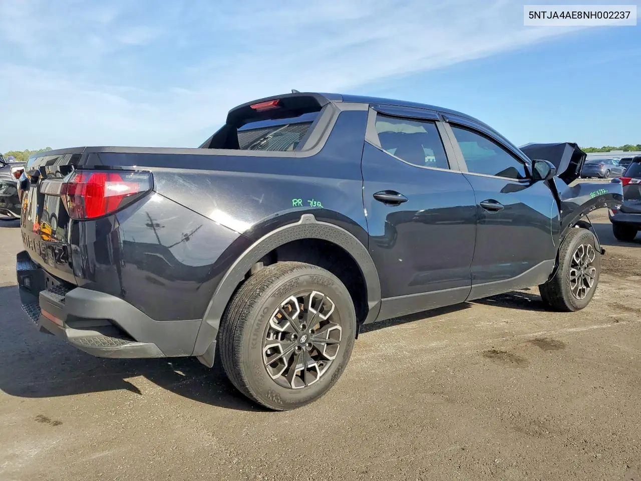 2022 Hyundai Santa Cruz Se VIN: 5NTJA4AE8NH002237 Lot: 56072636