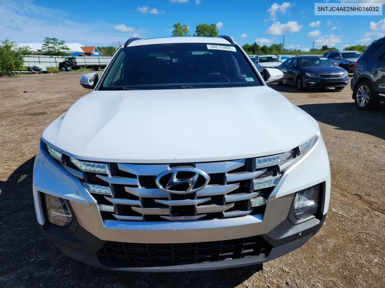 2022 Hyundai Santa Cruz Sel VIN: 5NTJC4AE2NH016032 Lot: 56615966