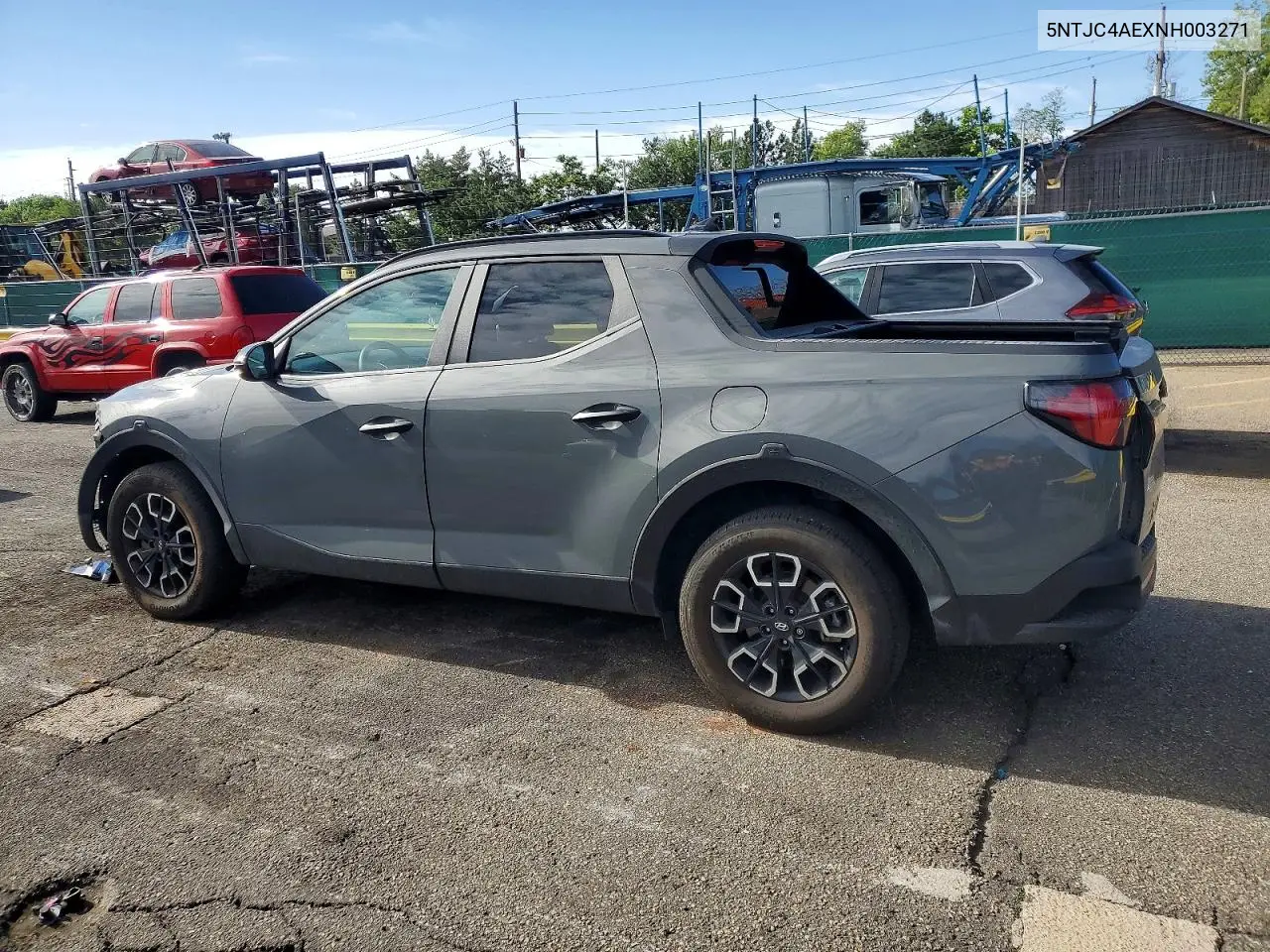 2022 Hyundai Santa Cruz Sel VIN: 5NTJC4AEXNH003271 Lot: 57054956