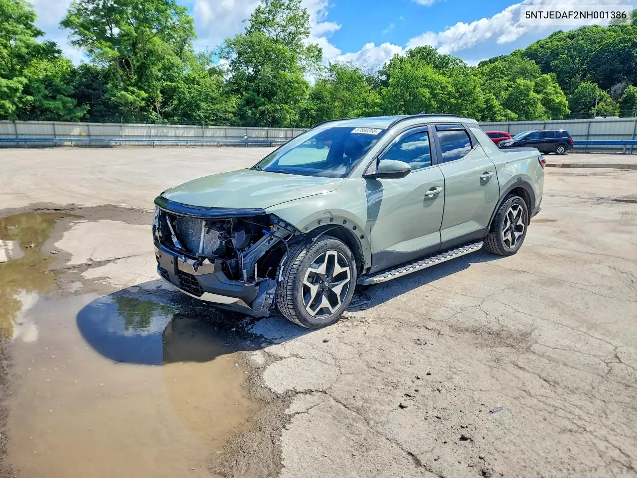 2022 Hyundai Santa Cruz Limited VIN: 5NTJEDAF2NH001386 Lot: 57890366