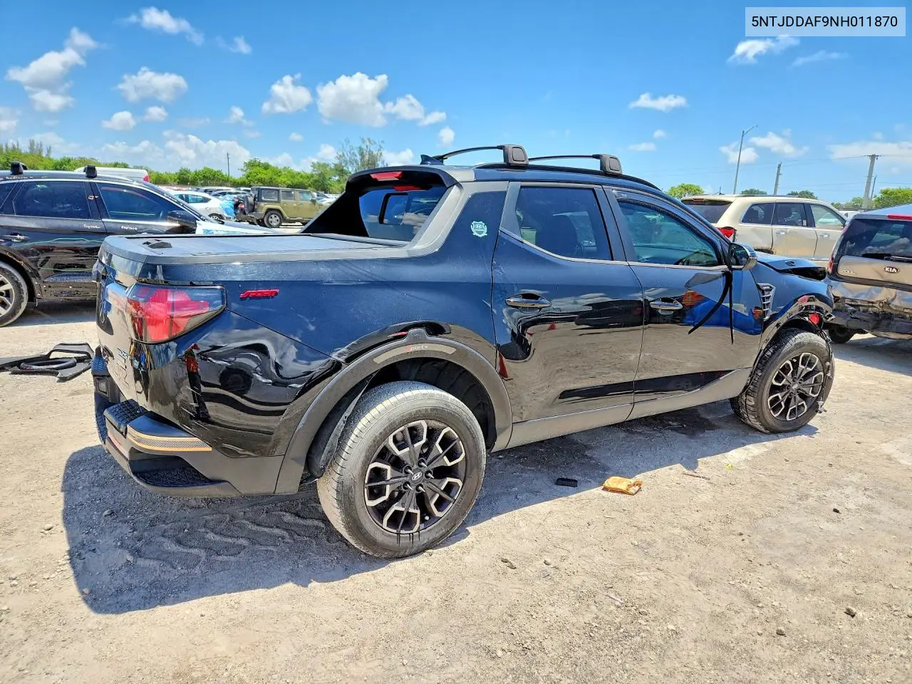 2022 Hyundai Santa Cruz Sel Premium VIN: 5NTJDDAF9NH011870 Lot: 58243136