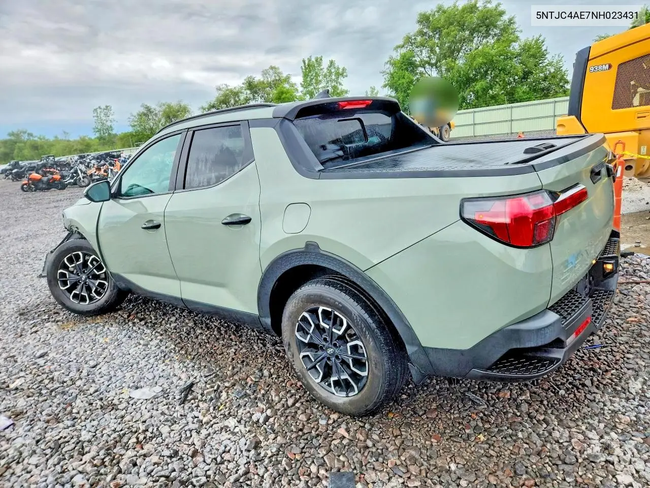 2022 Hyundai Santa Cruz Sel VIN: 5NTJC4AE7NH023431 Lot: 58948936