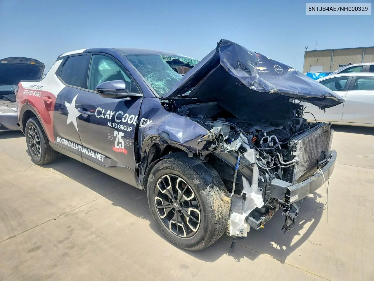 2022 Hyundai Santa Cruz Sel VIN: 5NTJB4AE7NH000329 Lot: 58963326