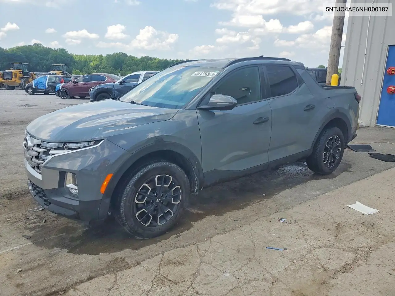 2022 Hyundai Santa Cruz Sel VIN: 5NTJC4AE6NH000187 Lot: 59158206