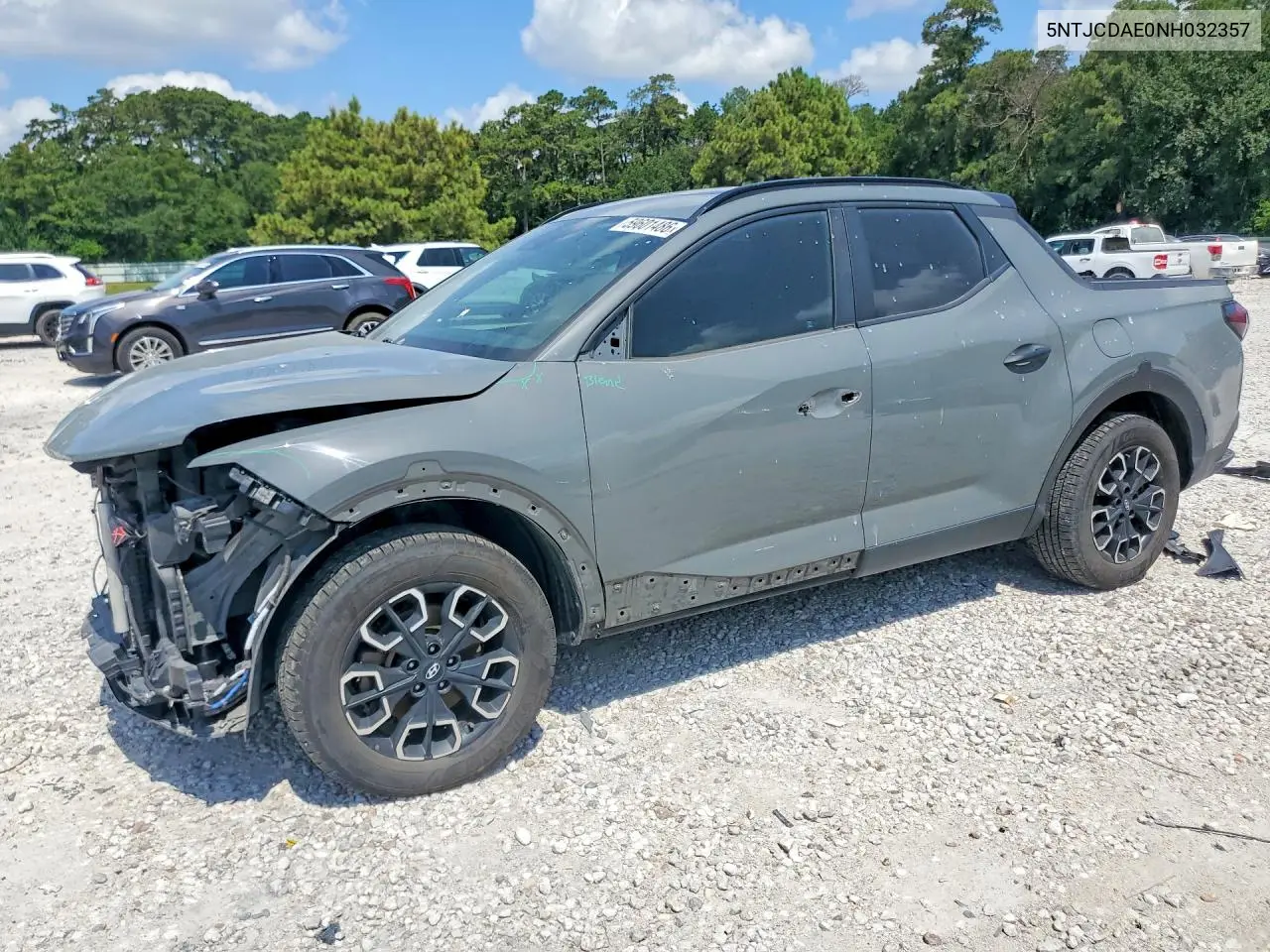 2022 Hyundai Santa Cruz Sel VIN: 5NTJCDAE0NH032357 Lot: 59601486