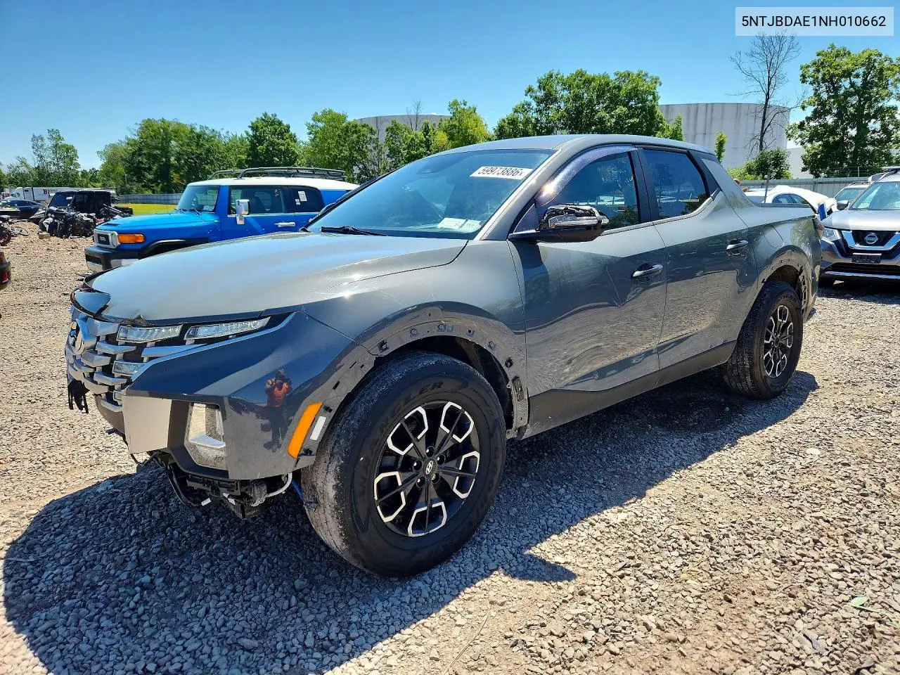 2022 Hyundai Santa Cruz Sel VIN: 5NTJBDAE1NH010662 Lot: 59973886
