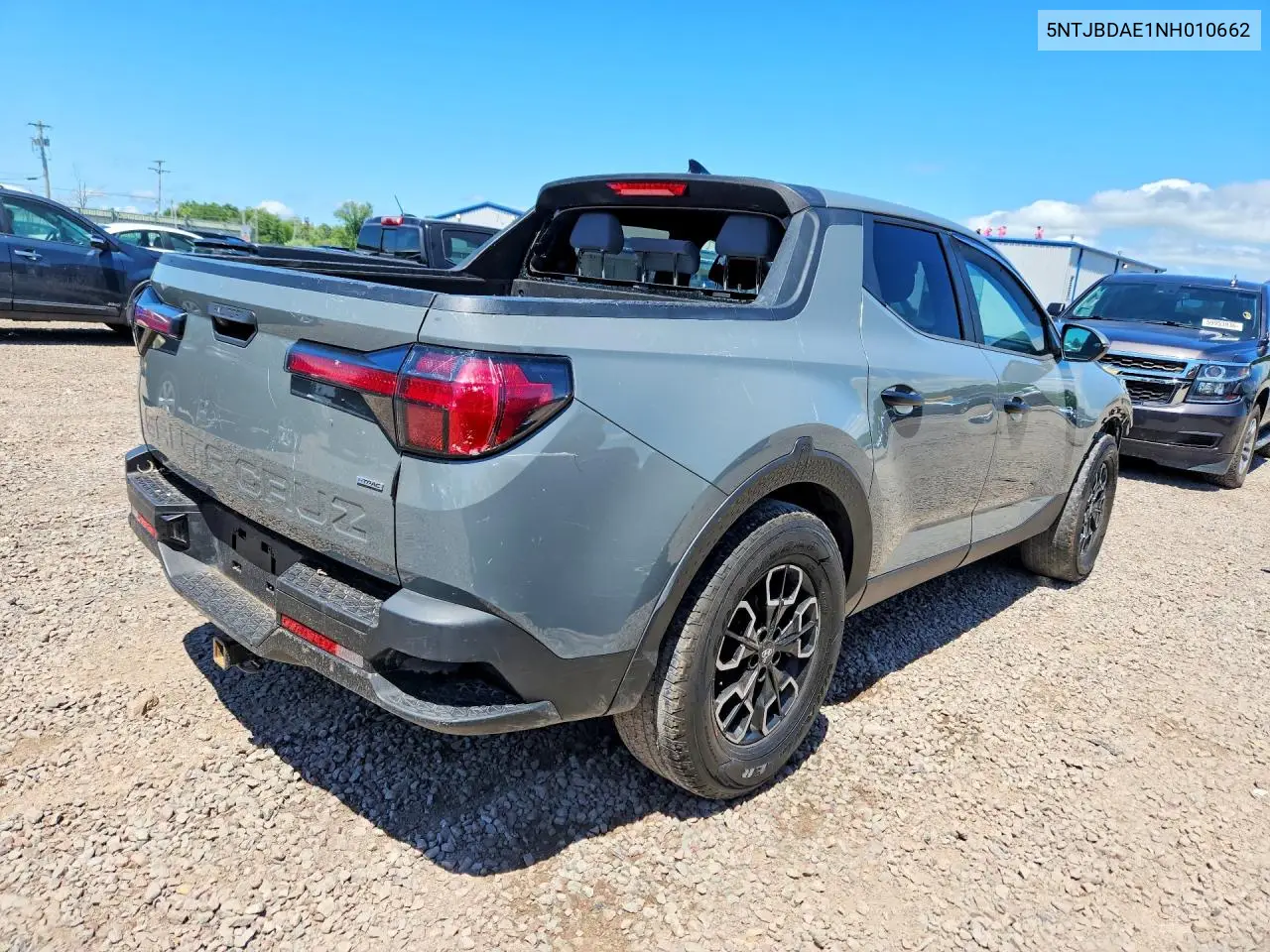 2022 Hyundai Santa Cruz Sel VIN: 5NTJBDAE1NH010662 Lot: 59973886