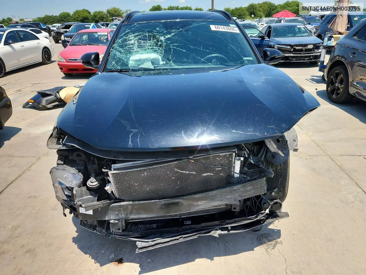 2022 Hyundai Santa Cruz VIN: 5NTJC4AE0NH003795 Lot: 60143606