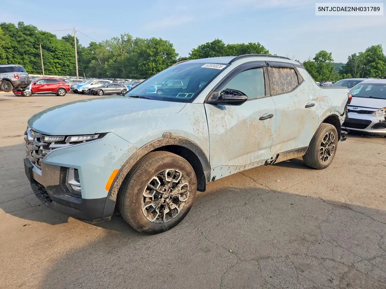 2022 Hyundai Santa Cruz Sel VIN: 5NTJCDAE2NH031789 Lot: 60804826