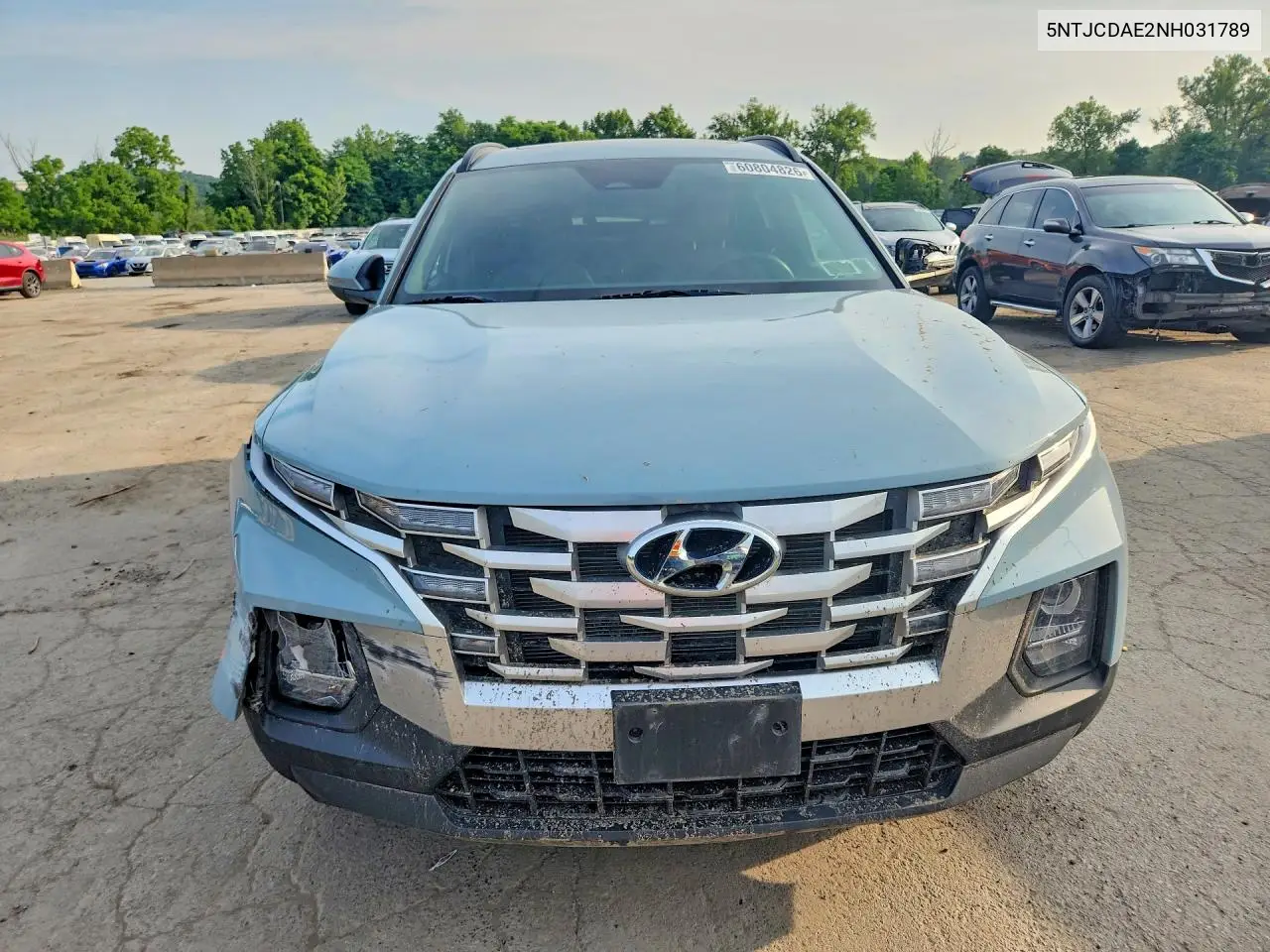 2022 Hyundai Santa Cruz Sel VIN: 5NTJCDAE2NH031789 Lot: 60804826