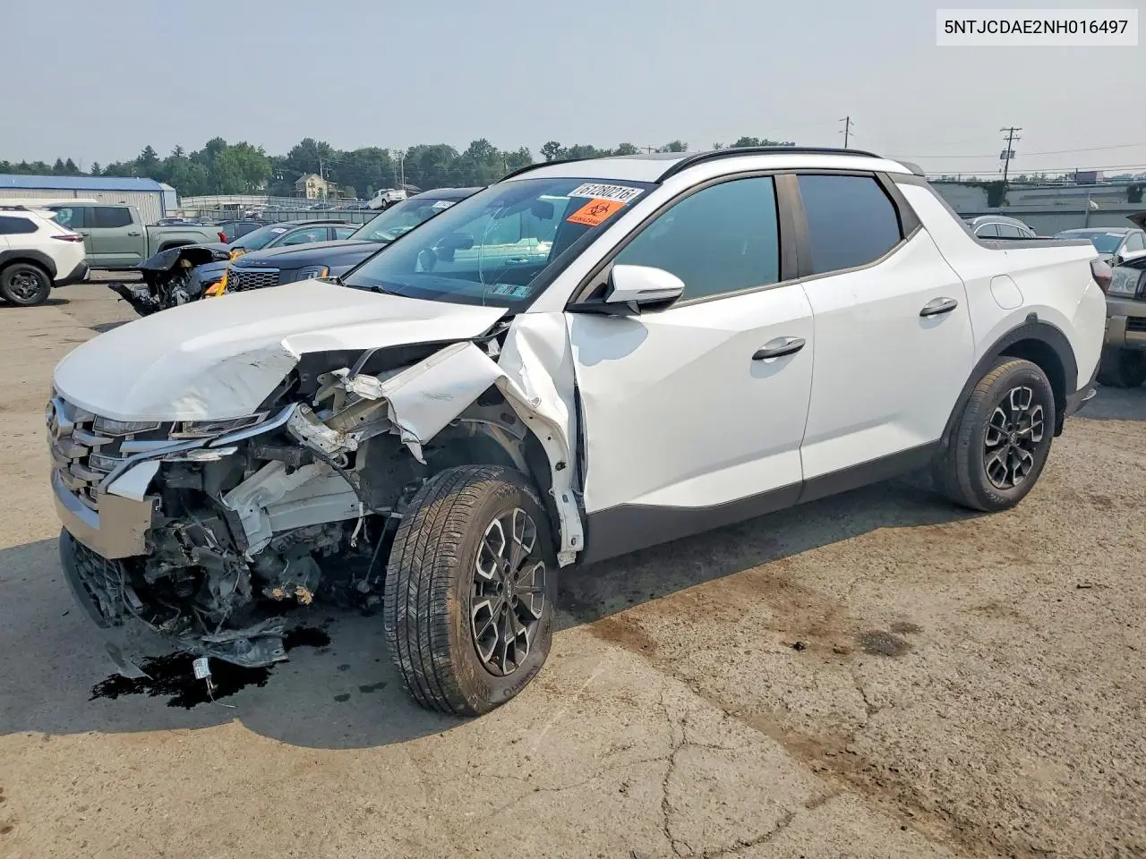 2022 Hyundai Santa Cruz Sel VIN: 5NTJCDAE2NH016497 Lot: 61280216