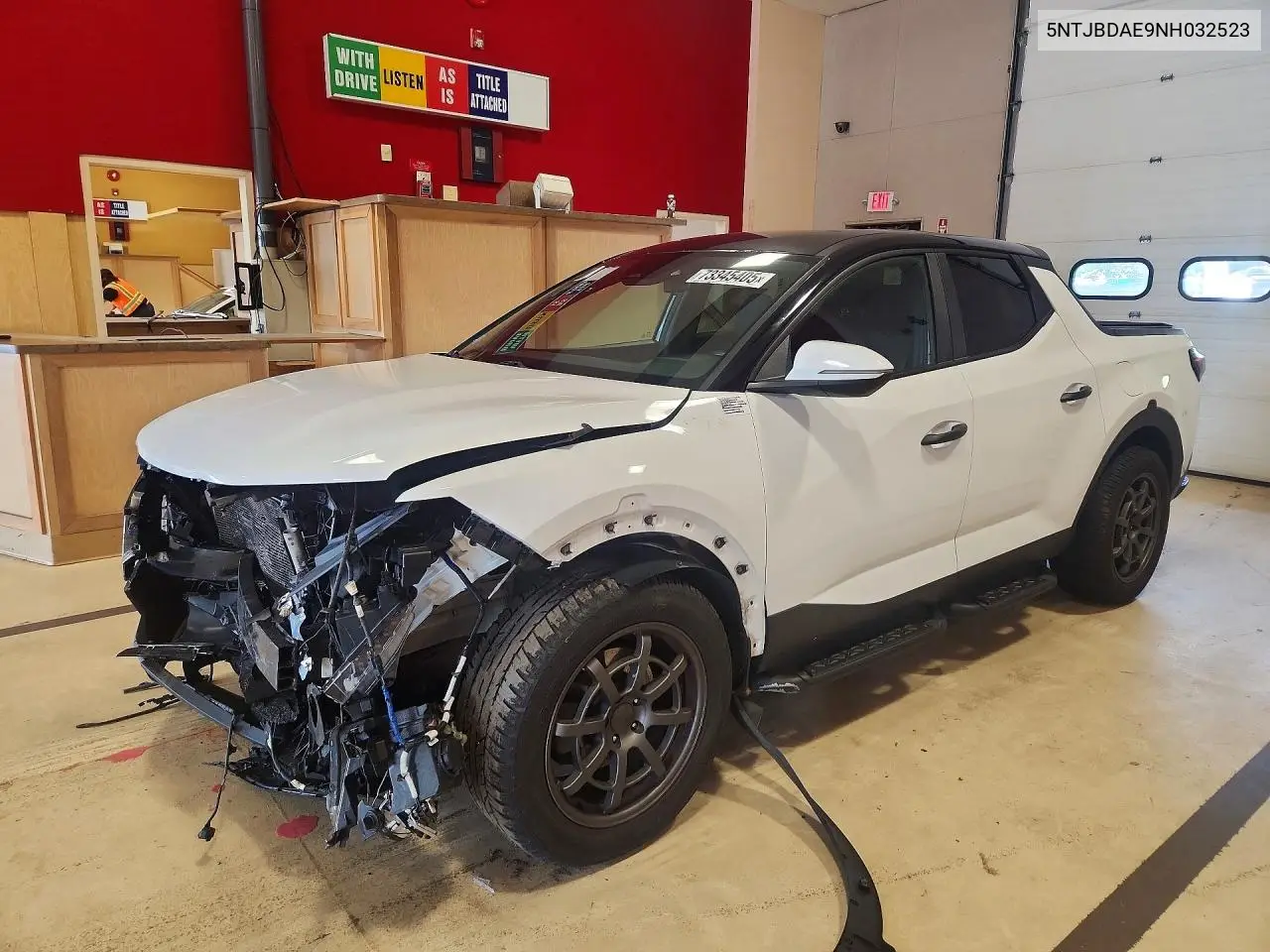 2022 Hyundai Santa Cruz Sel VIN: 5NTJBDAE9NH032523 Lot: 73345405