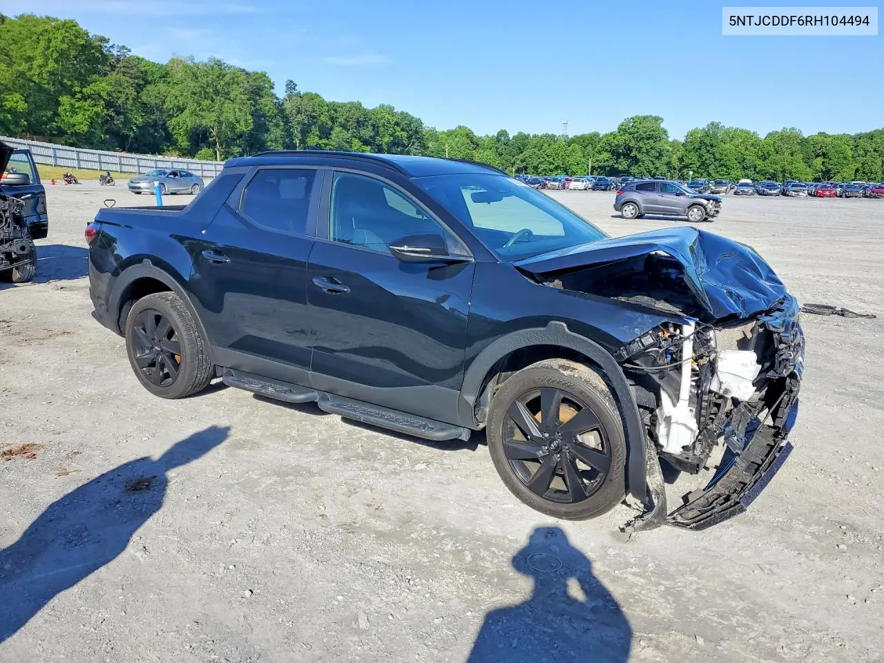 2024 Hyundai Santa Cruz Night VIN: 5NTJCDDF6RH104494 Lot: 54229936