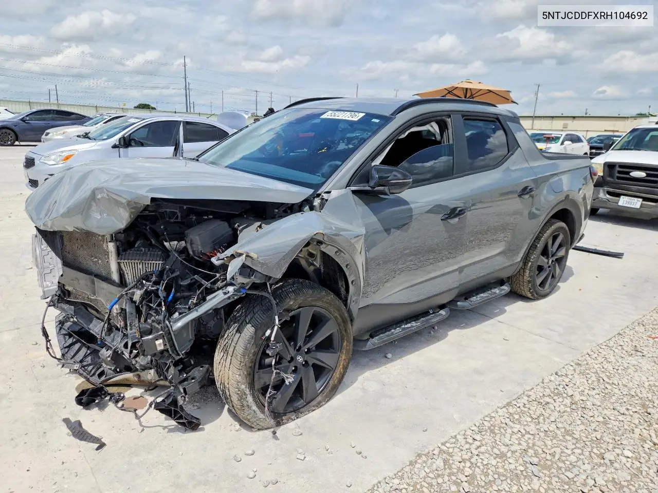 2024 Hyundai Santa Cruz Night VIN: 5NTJCDDFXRH104692 Lot: 55221796