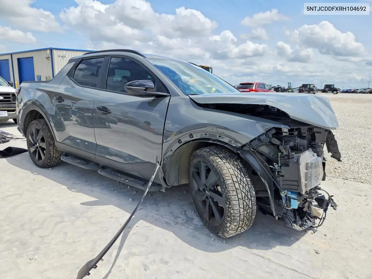 2024 Hyundai Santa Cruz Night VIN: 5NTJCDDFXRH104692 Lot: 55221796