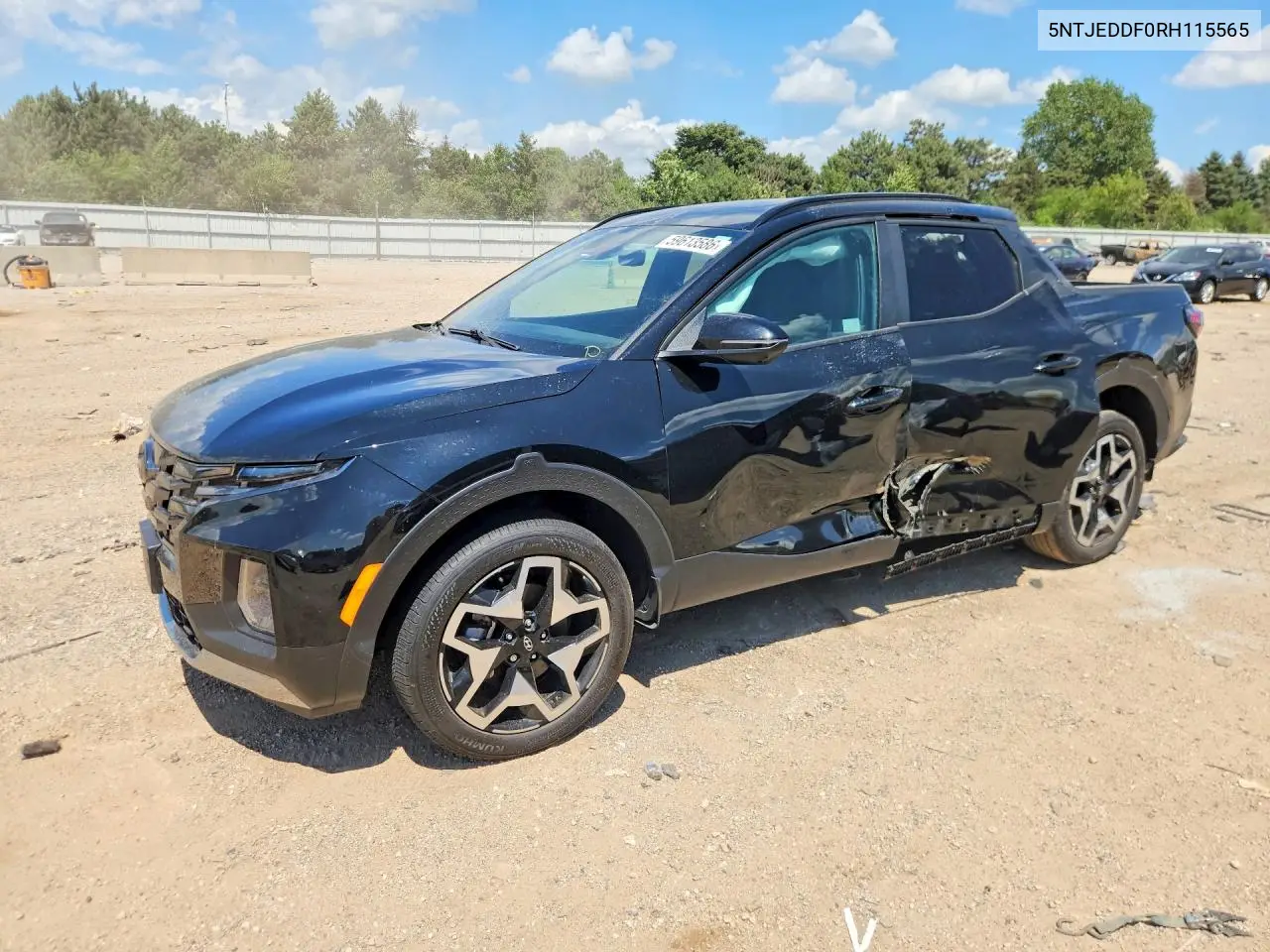 2024 Hyundai Santa Cruz Limited VIN: 5NTJEDDF0RH115565 Lot: 59613586