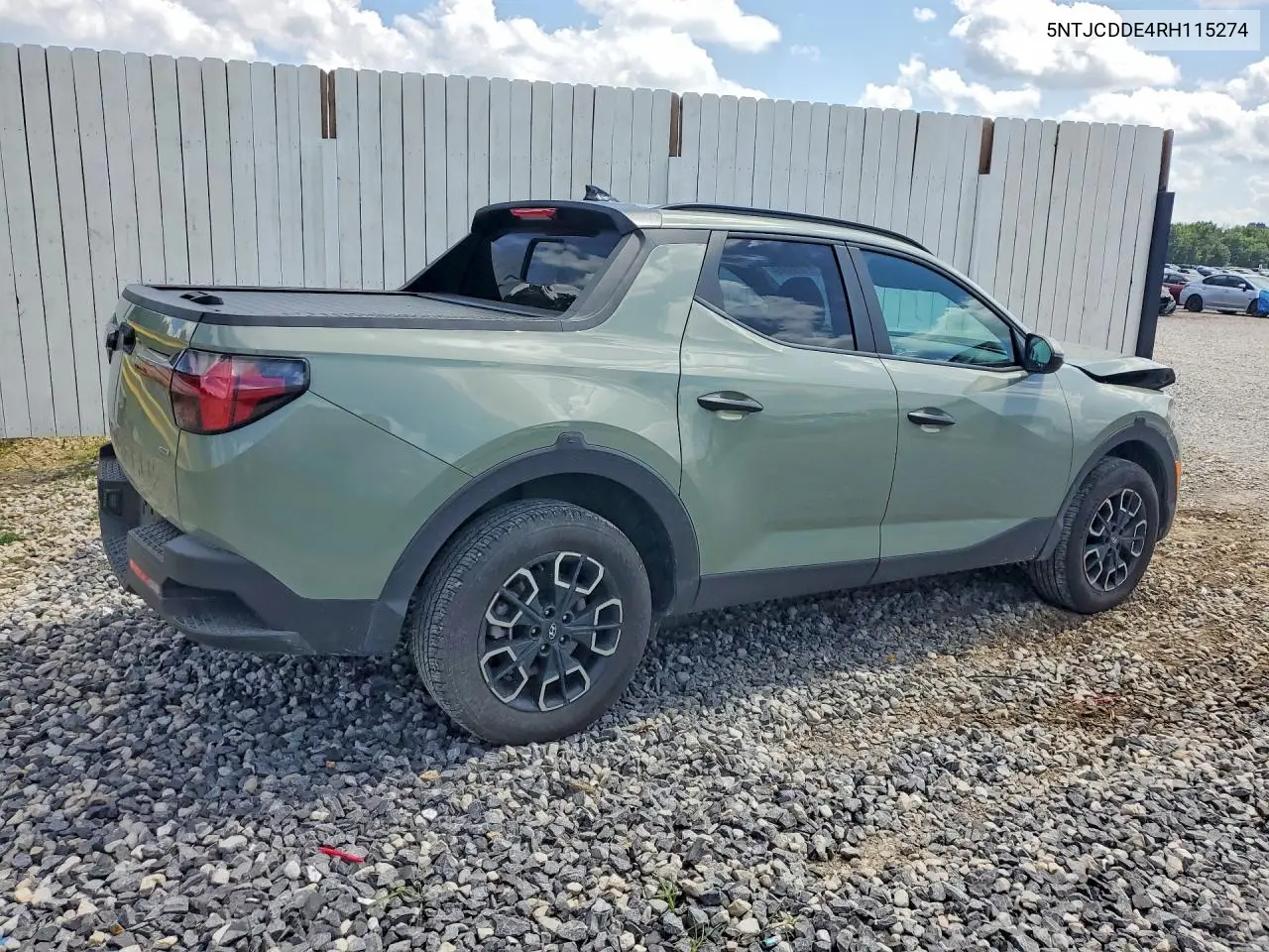 2024 Hyundai Santa Cruz Sel VIN: 5NTJCDDE4RH115274 Lot: 61055106