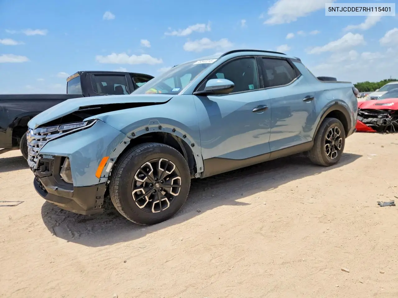 2024 Hyundai Santa Cruz Sel VIN: 5NTJCDDE7RH115401 Lot: 73342215