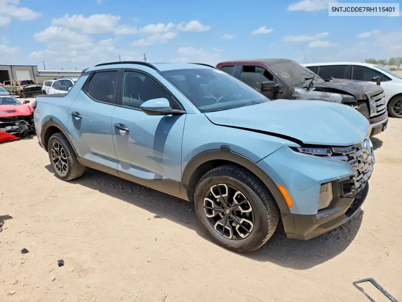 2024 Hyundai Santa Cruz Sel VIN: 5NTJCDDE7RH115401 Lot: 73342215