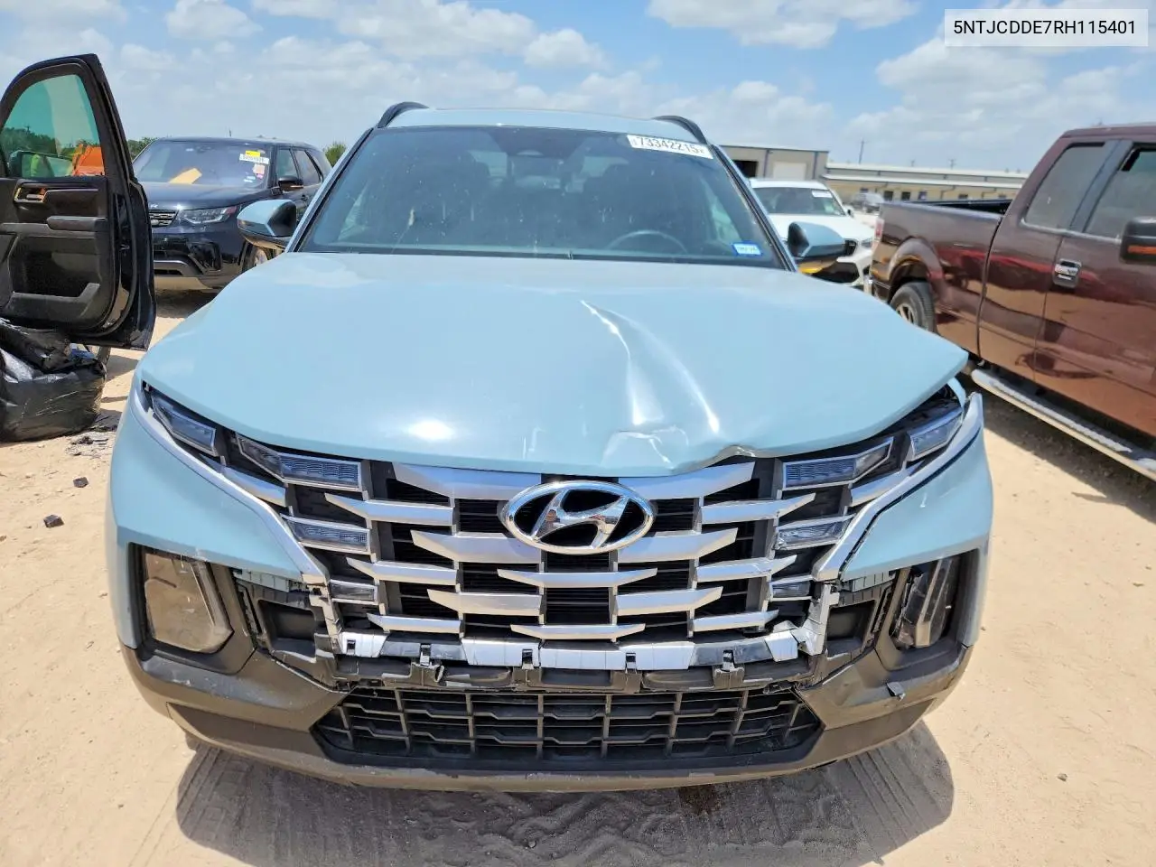 2024 Hyundai Santa Cruz Sel VIN: 5NTJCDDE7RH115401 Lot: 73342215