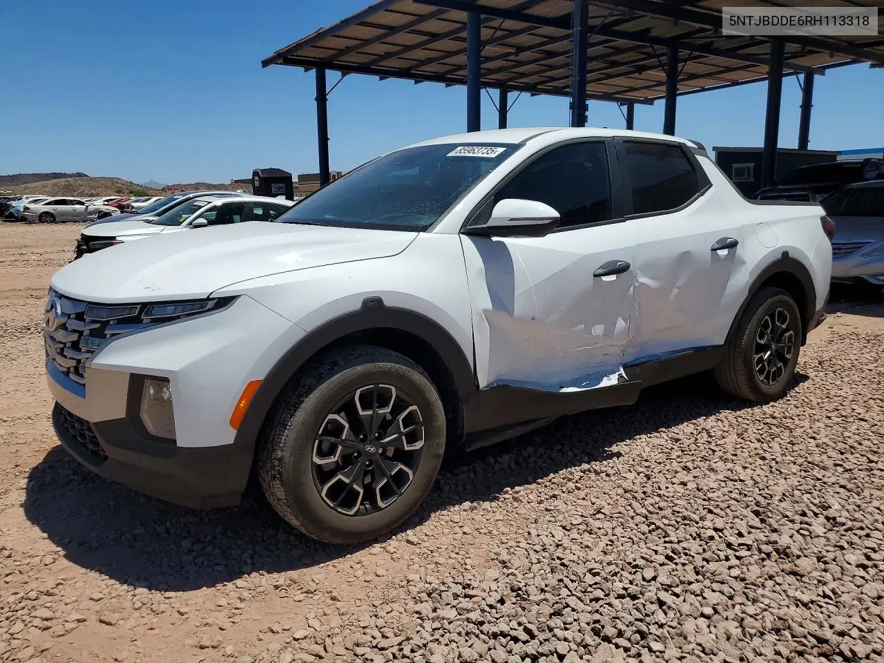 2024 Hyundai Santa Cruz Sel VIN: 5NTJBDDE6RH113318 Lot: 85963735