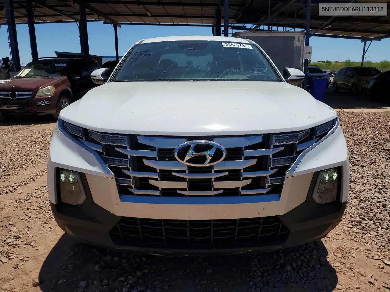 2024 Hyundai Santa Cruz Sel VIN: 5NTJBDDE6RH113318 Lot: 85963735
