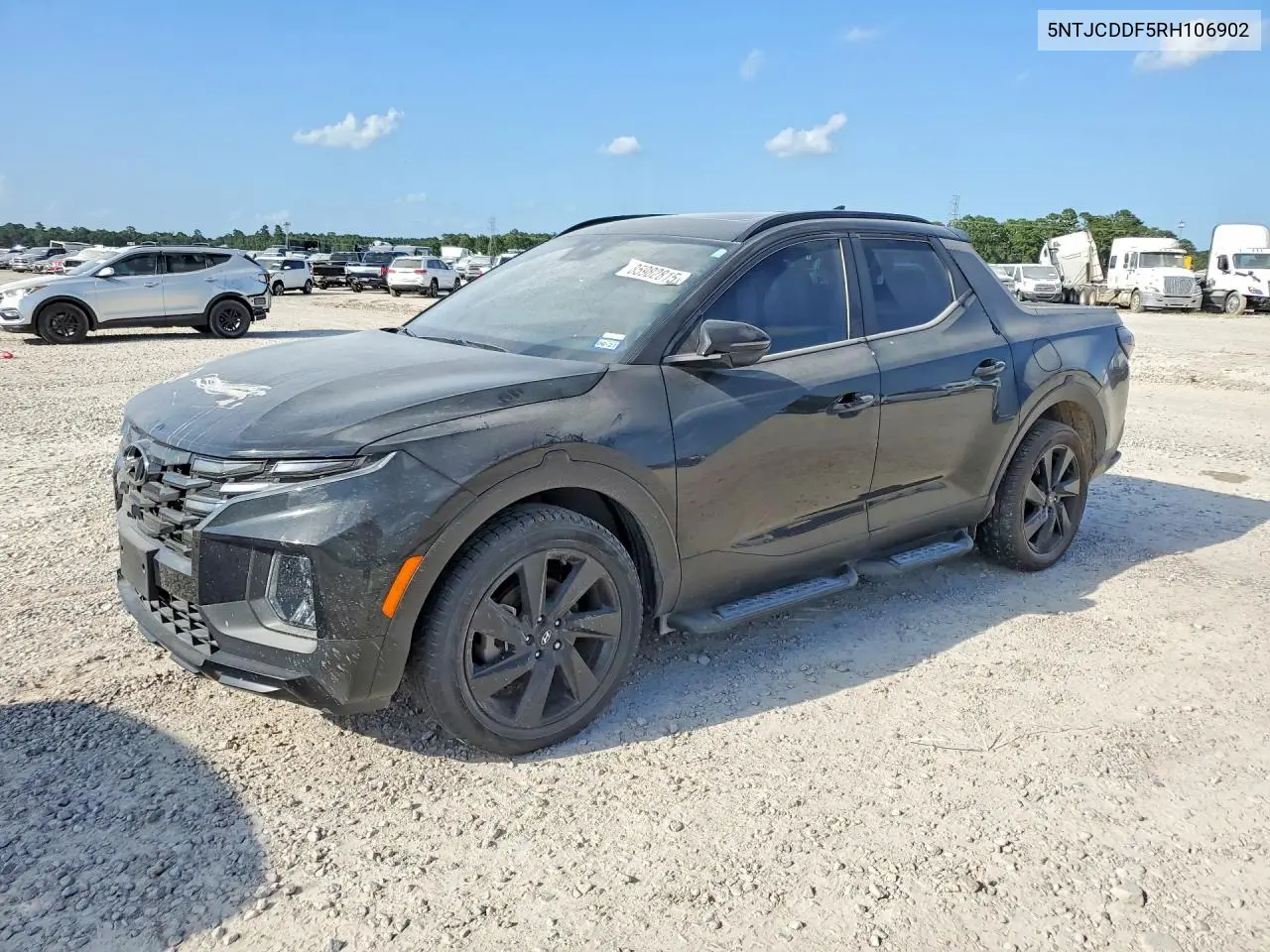 2024 Hyundai Santa Cruz Night VIN: 5NTJCDDF5RH106902 Lot: 85982815