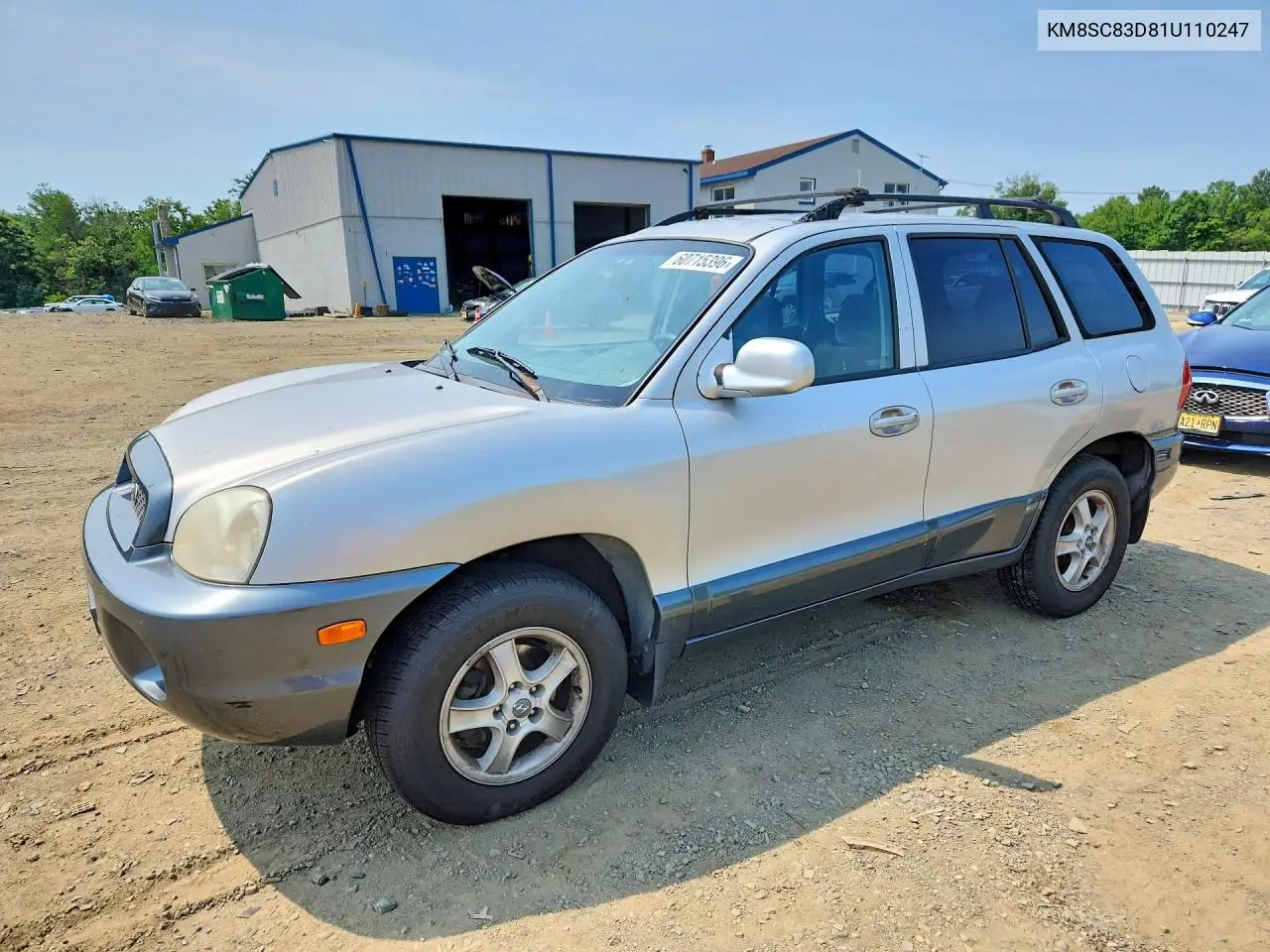 2001 Hyundai Santa Fe Gl VIN: KM8SC83D81U110247 Lot: 60715396