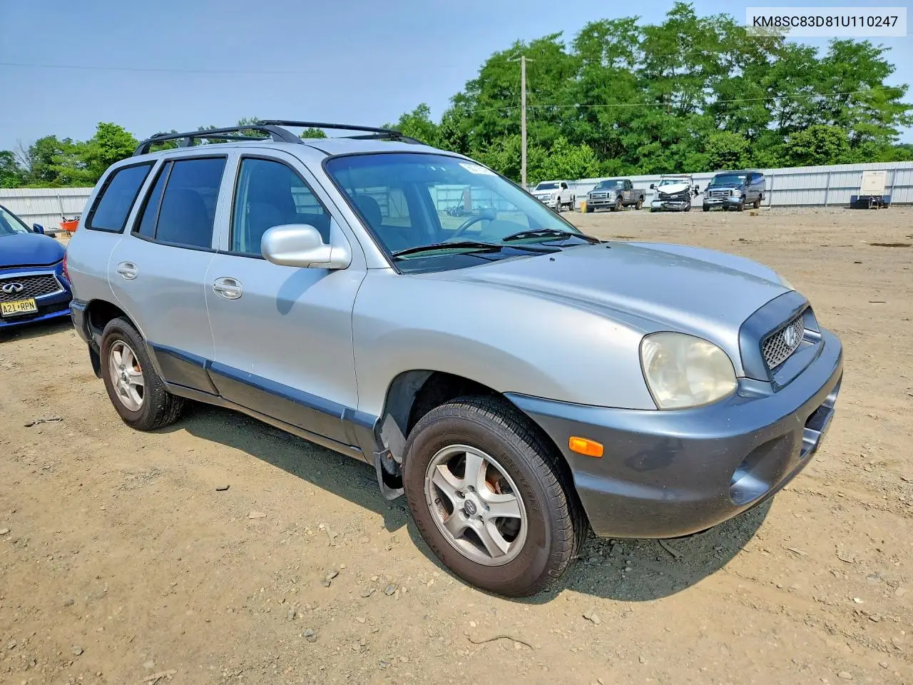 2001 Hyundai Santa Fe Gl VIN: KM8SC83D81U110247 Lot: 60715396