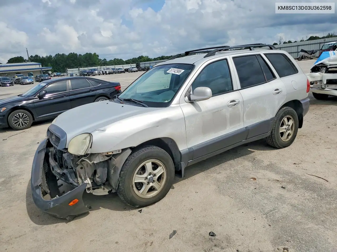 2003 Hyundai Santa Fe Gls VIN: KM8SC13D03U362598 Lot: 61142986