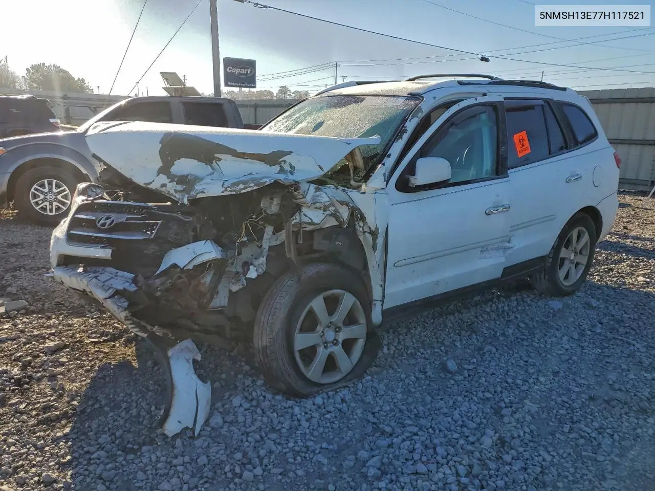 5NMSH13E77H117521 2007 Hyundai Santa Fe Se