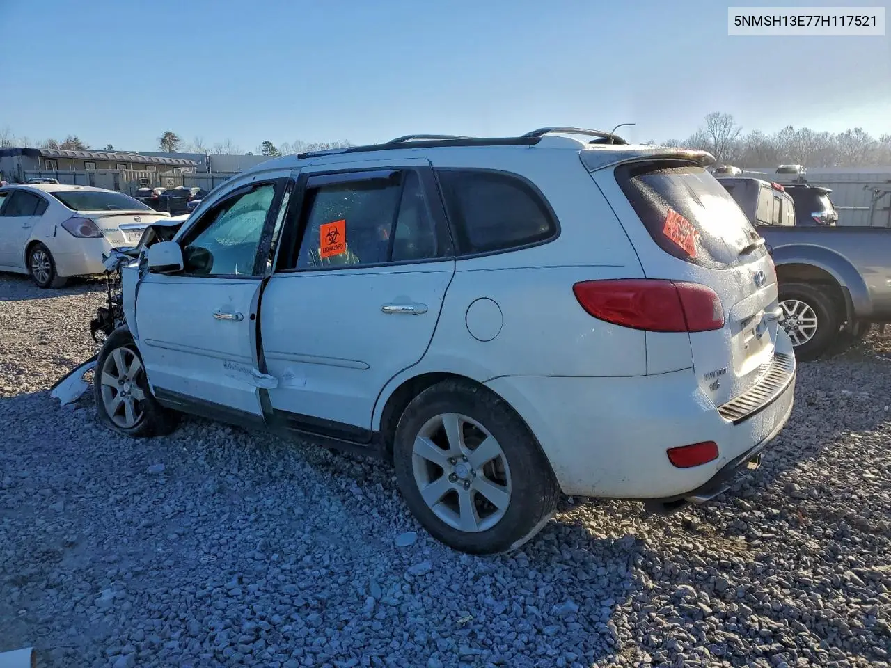 5NMSH13E77H117521 2007 Hyundai Santa Fe Se