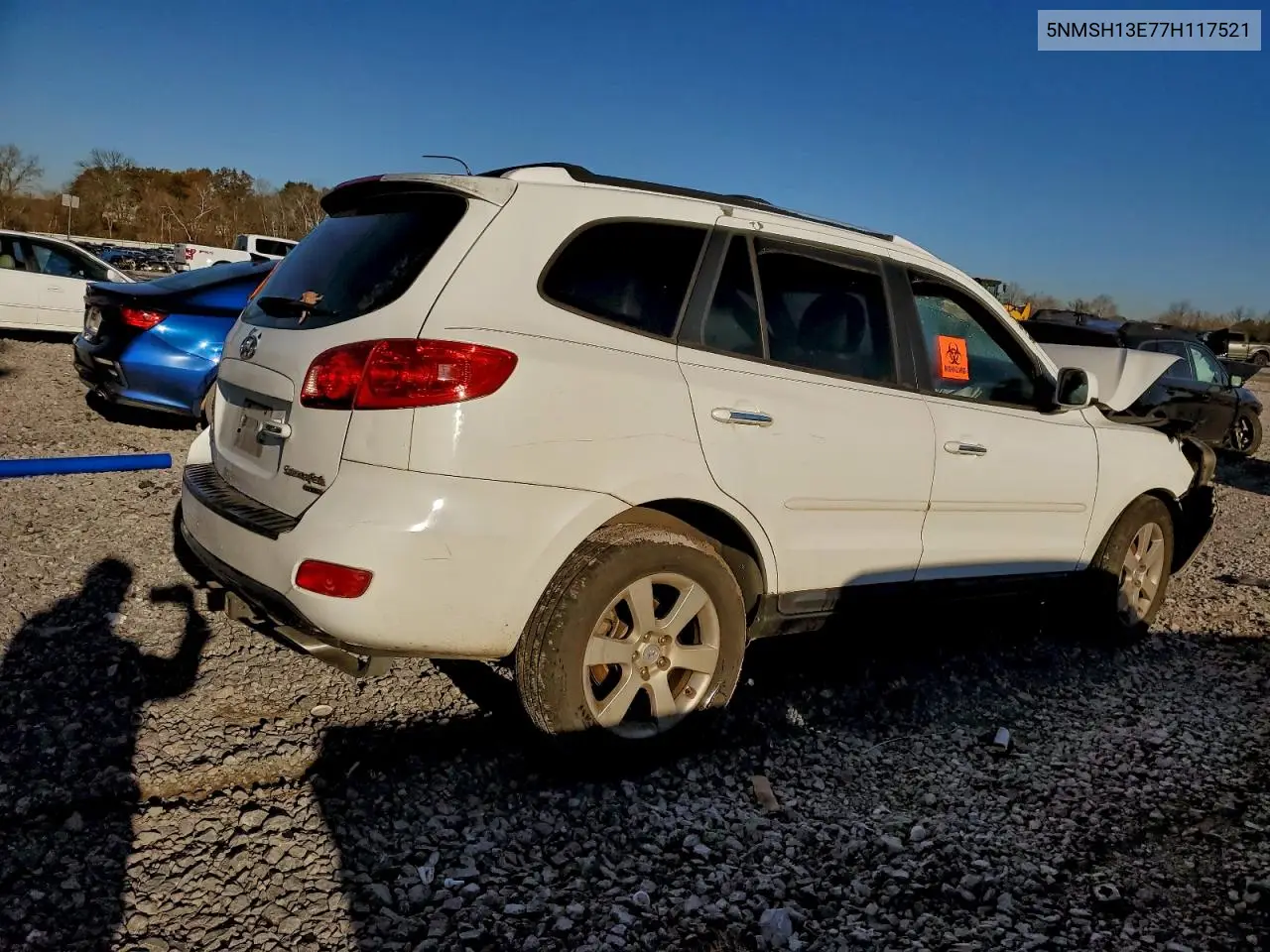 5NMSH13E77H117521 2007 Hyundai Santa Fe Se
