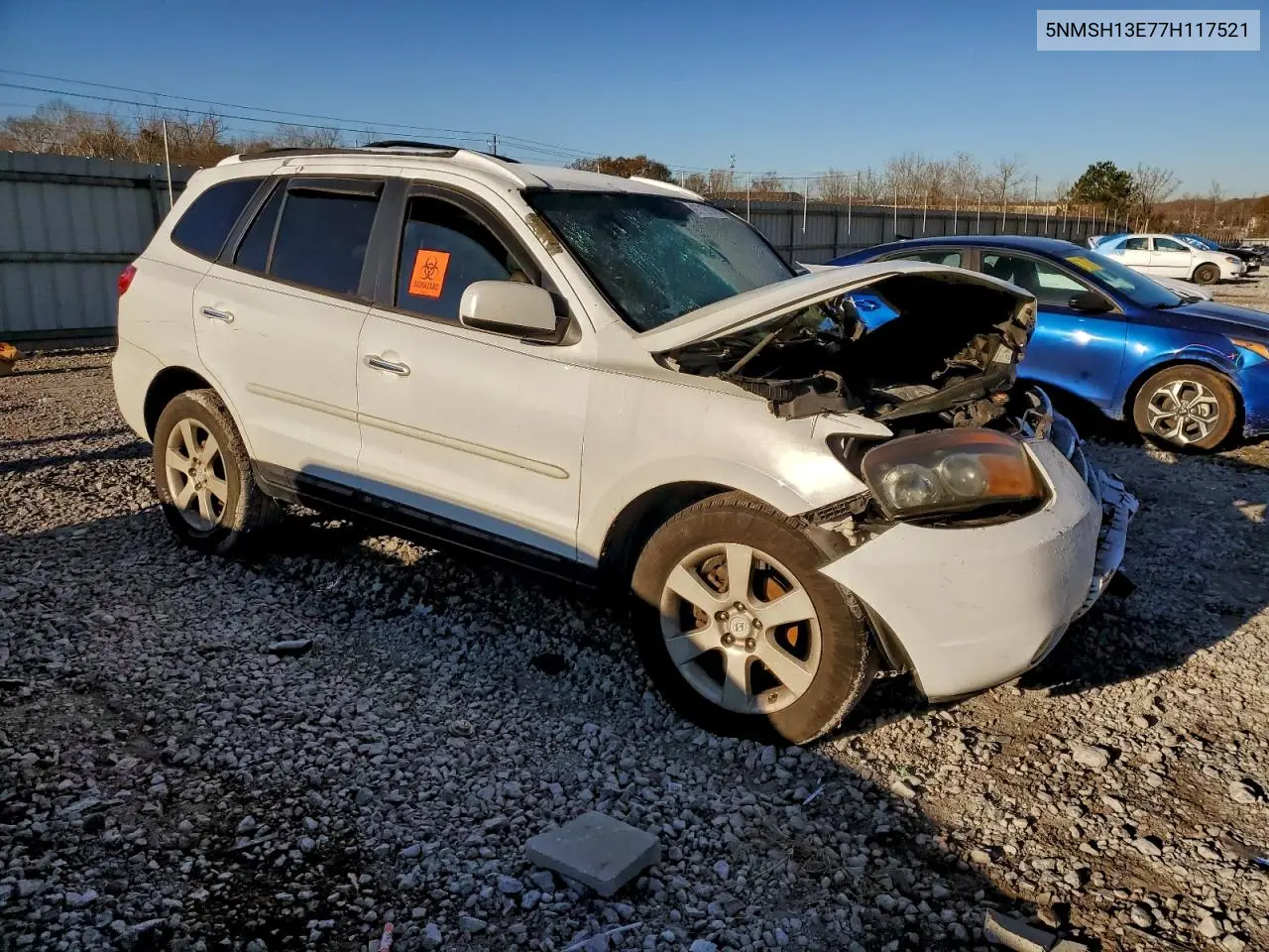 5NMSH13E77H117521 2007 Hyundai Santa Fe Se