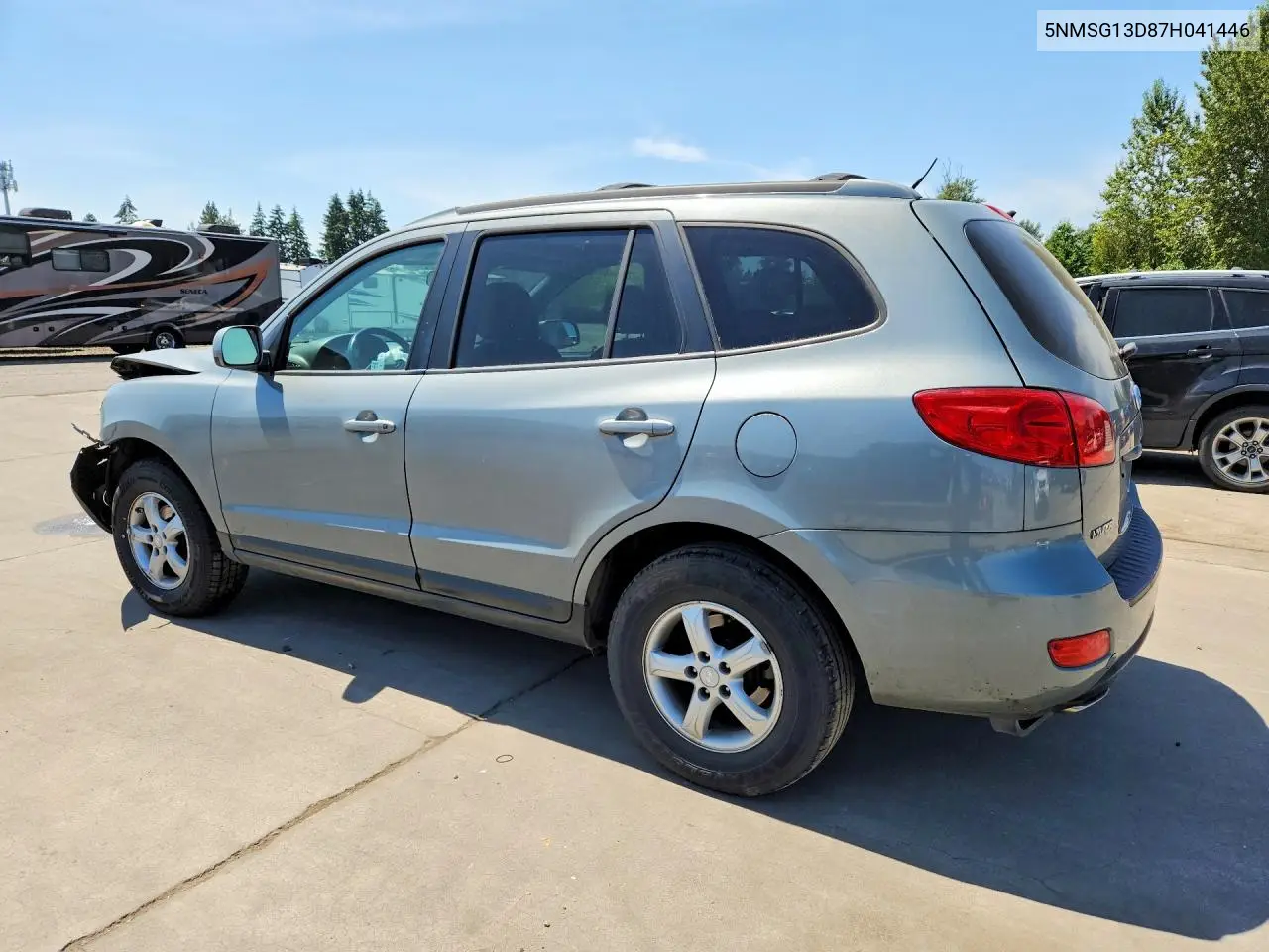 2007 Hyundai Santa Fe Gls VIN: 5NMSG13D87H041446 Lot: 60087596