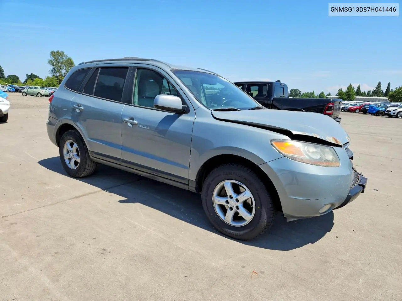 2007 Hyundai Santa Fe Gls VIN: 5NMSG13D87H041446 Lot: 60087596