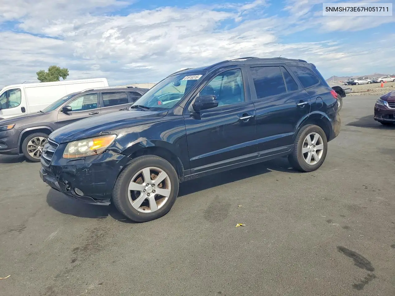 2007 Hyundai Santa Fe Se VIN: 5NMSH73E67H051711 Lot: 61816516