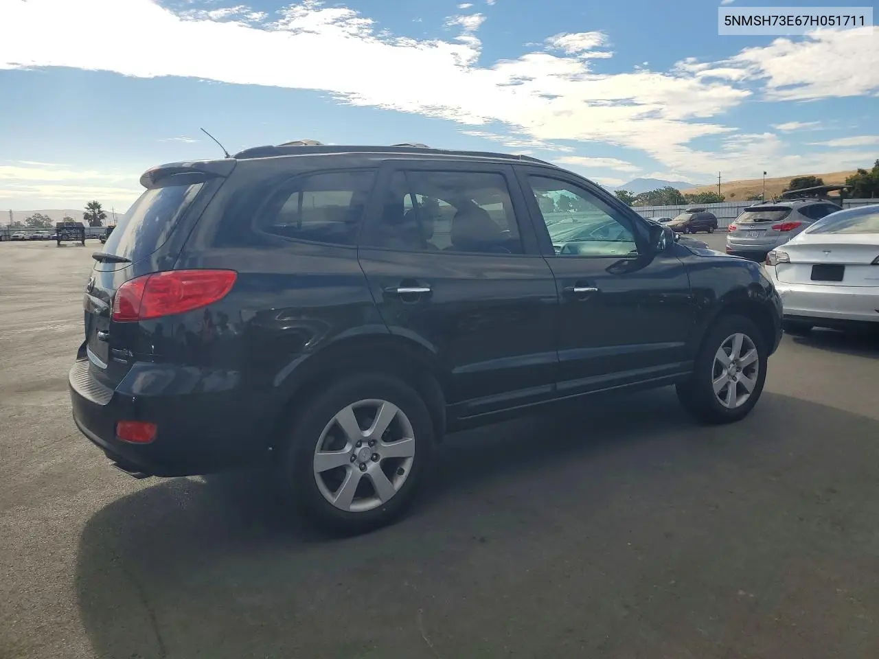 2007 Hyundai Santa Fe Se VIN: 5NMSH73E67H051711 Lot: 61816516