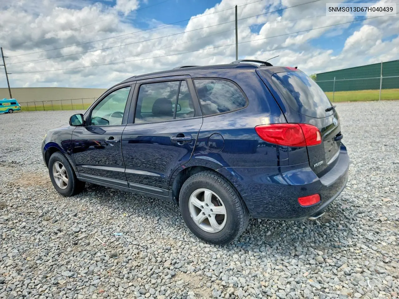 2007 Hyundai Santa Fe Gls VIN: 5NMSG13D67H040439 Lot: 62153616