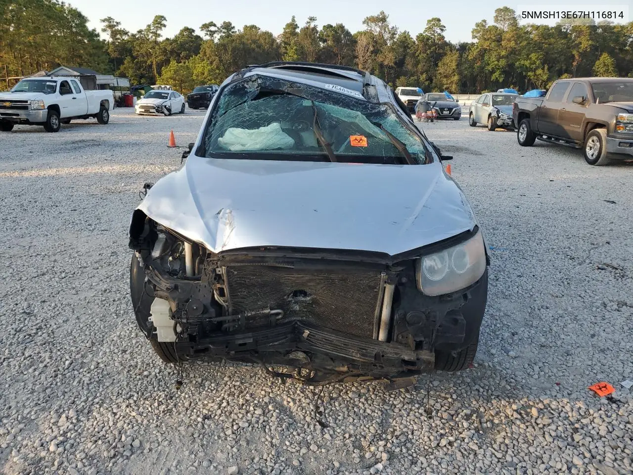 2007 Hyundai Santa Fe Se VIN: 5NMSH13E67H116814 Lot: 75403234