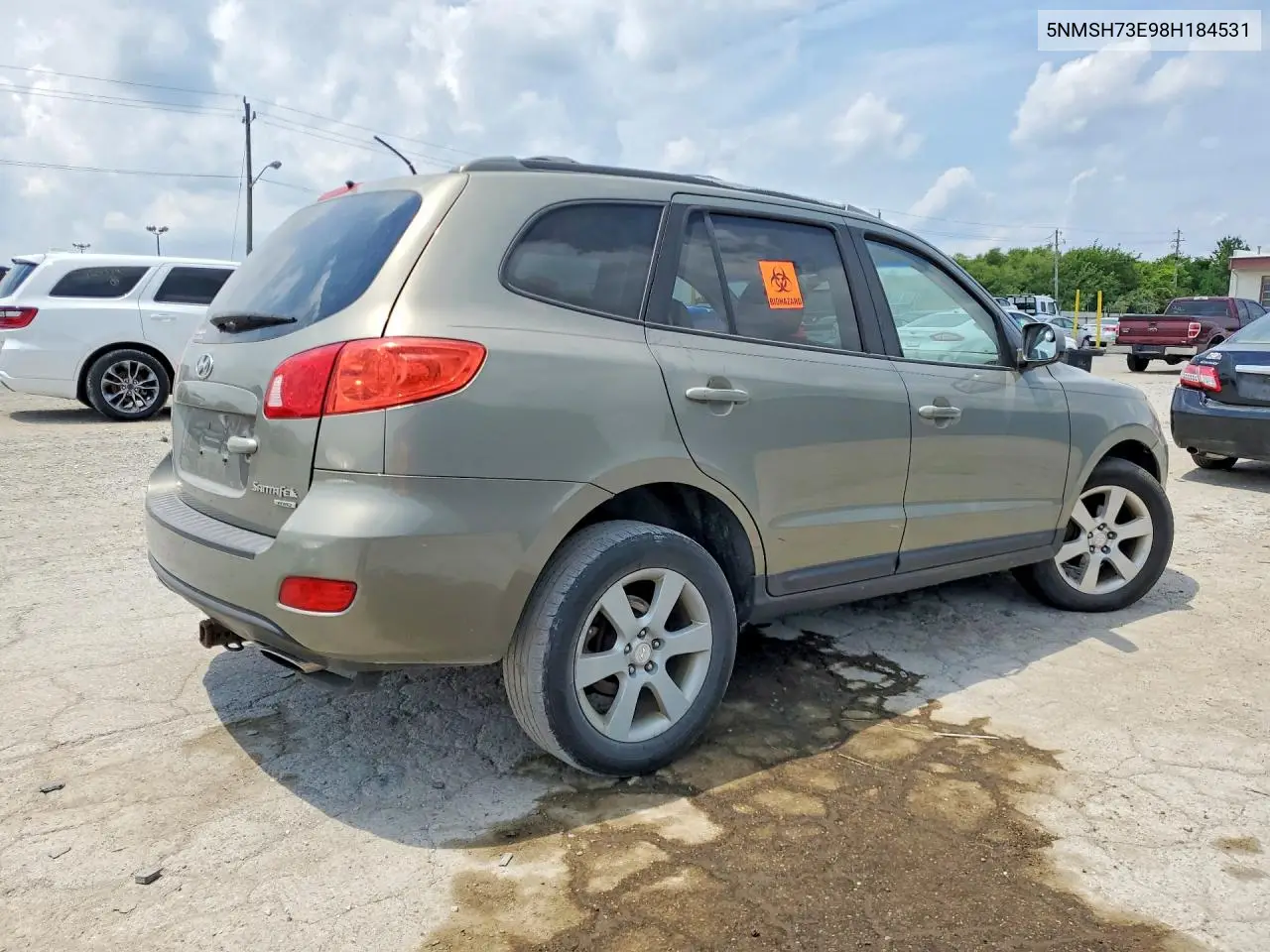 2008 Hyundai Santa Fe Se VIN: 5NMSH73E98H184531 Lot: 60069386