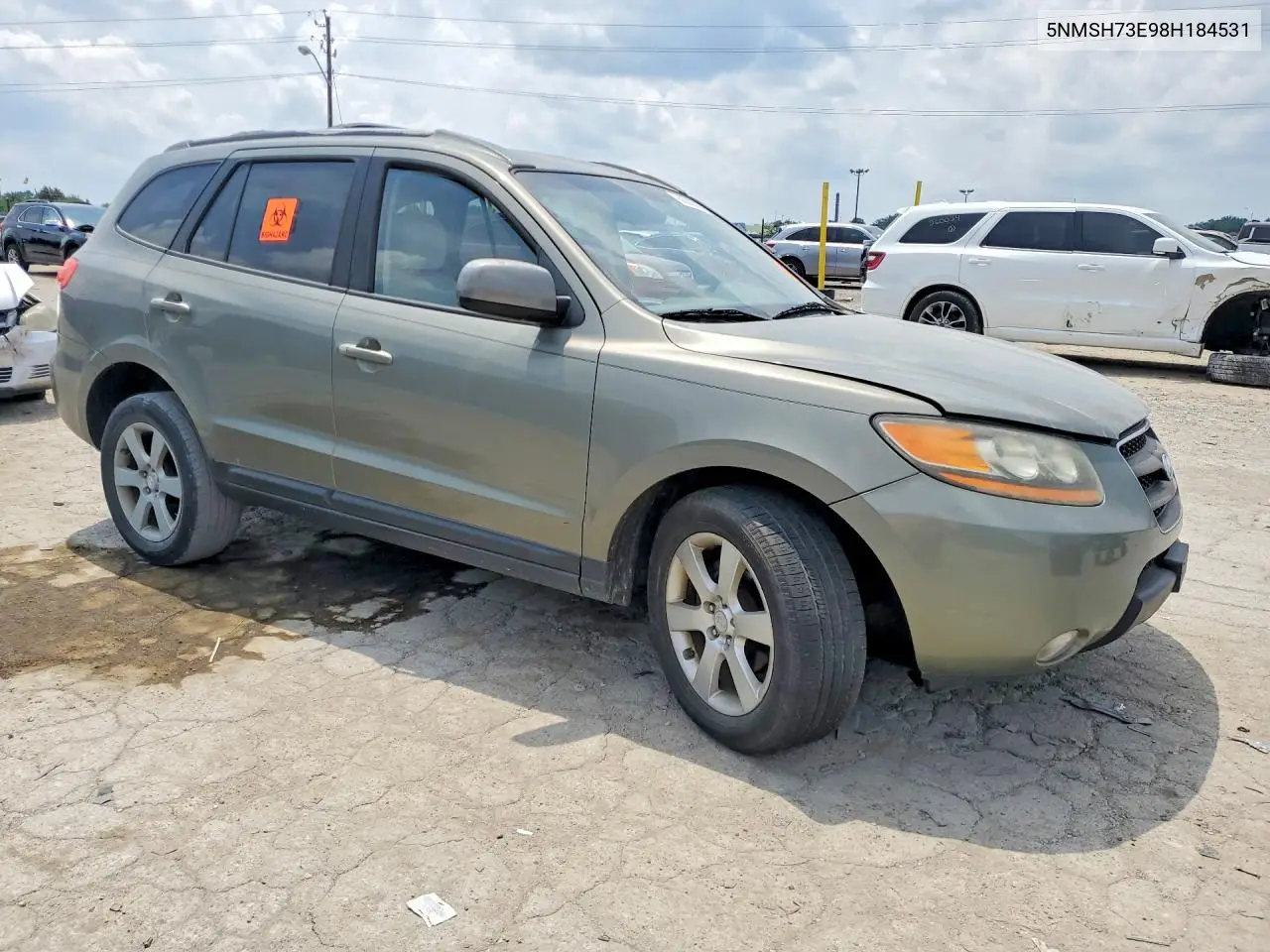 2008 Hyundai Santa Fe Se VIN: 5NMSH73E98H184531 Lot: 60069386
