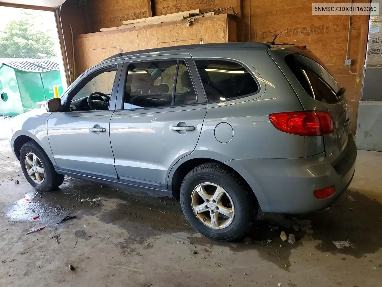 2008 Hyundai Santa Fe Gls VIN: 5NMSG73DX8H163360 Lot: 61113656