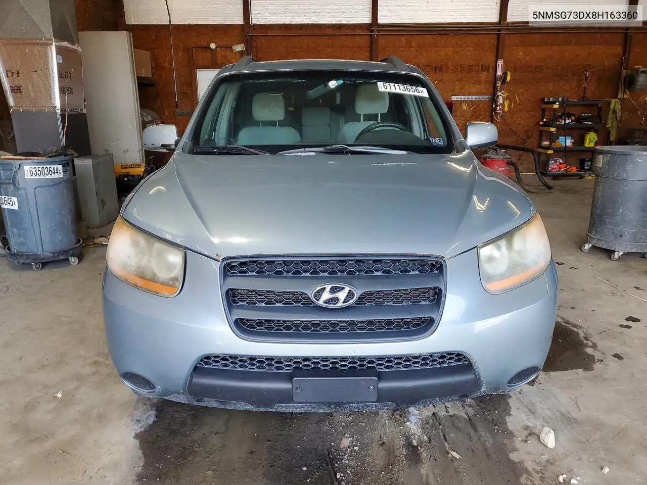 2008 Hyundai Santa Fe Gls VIN: 5NMSG73DX8H163360 Lot: 61113656