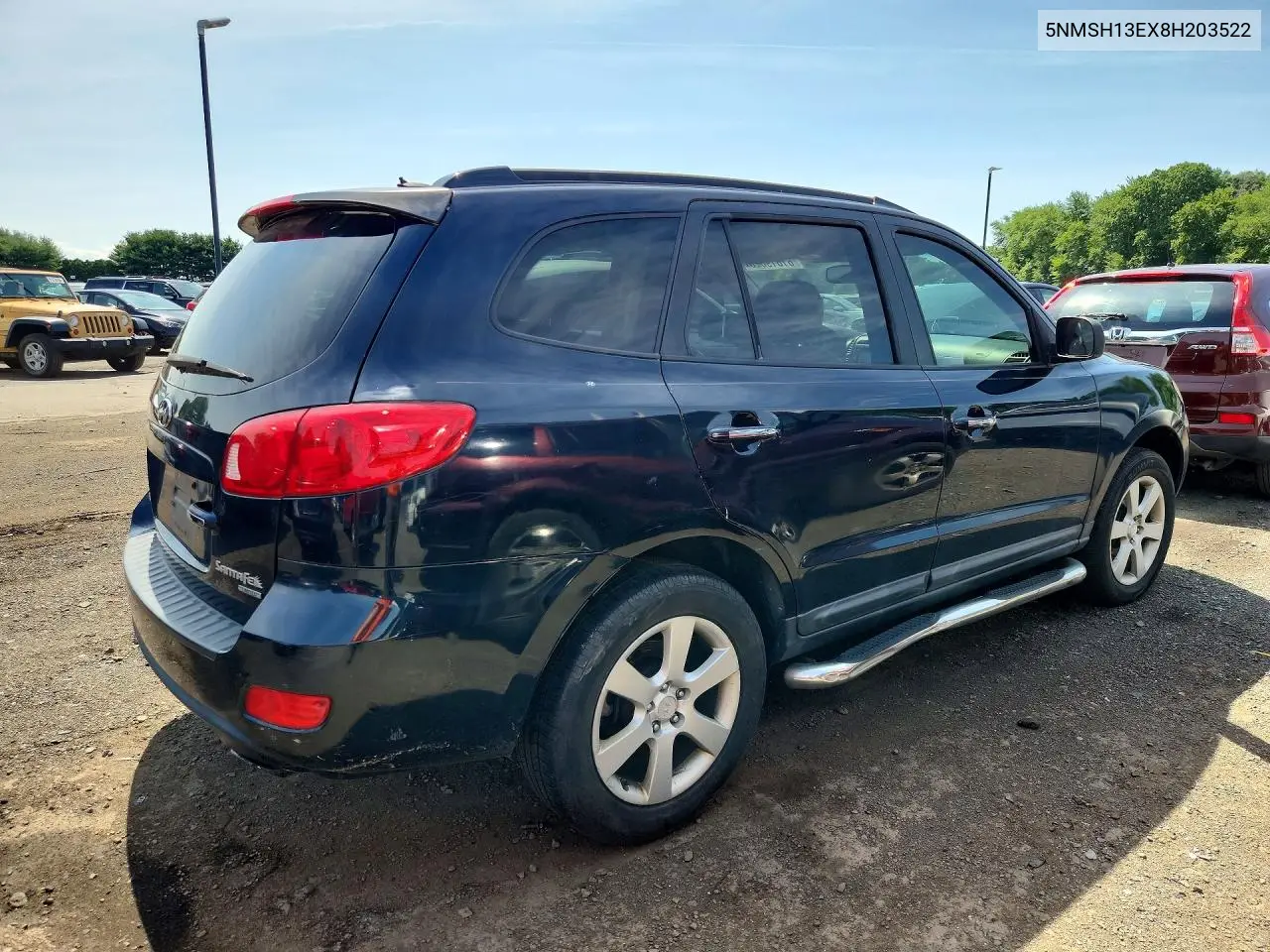 2008 Hyundai Santa Fe Se VIN: 5NMSH13EX8H203522 Lot: 61619626