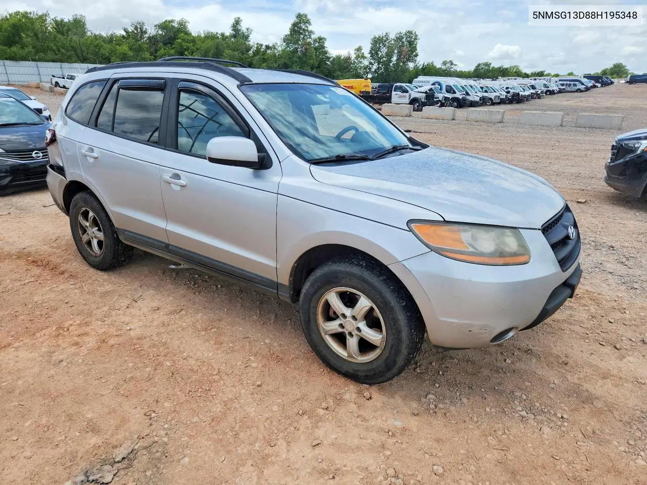 2008 Hyundai Santa Fe Gls VIN: 5NMSG13D88H195348 Lot: 61773586