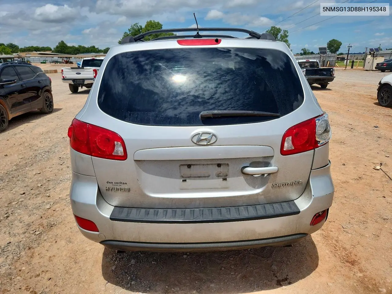 2008 Hyundai Santa Fe Gls VIN: 5NMSG13D88H195348 Lot: 61773586