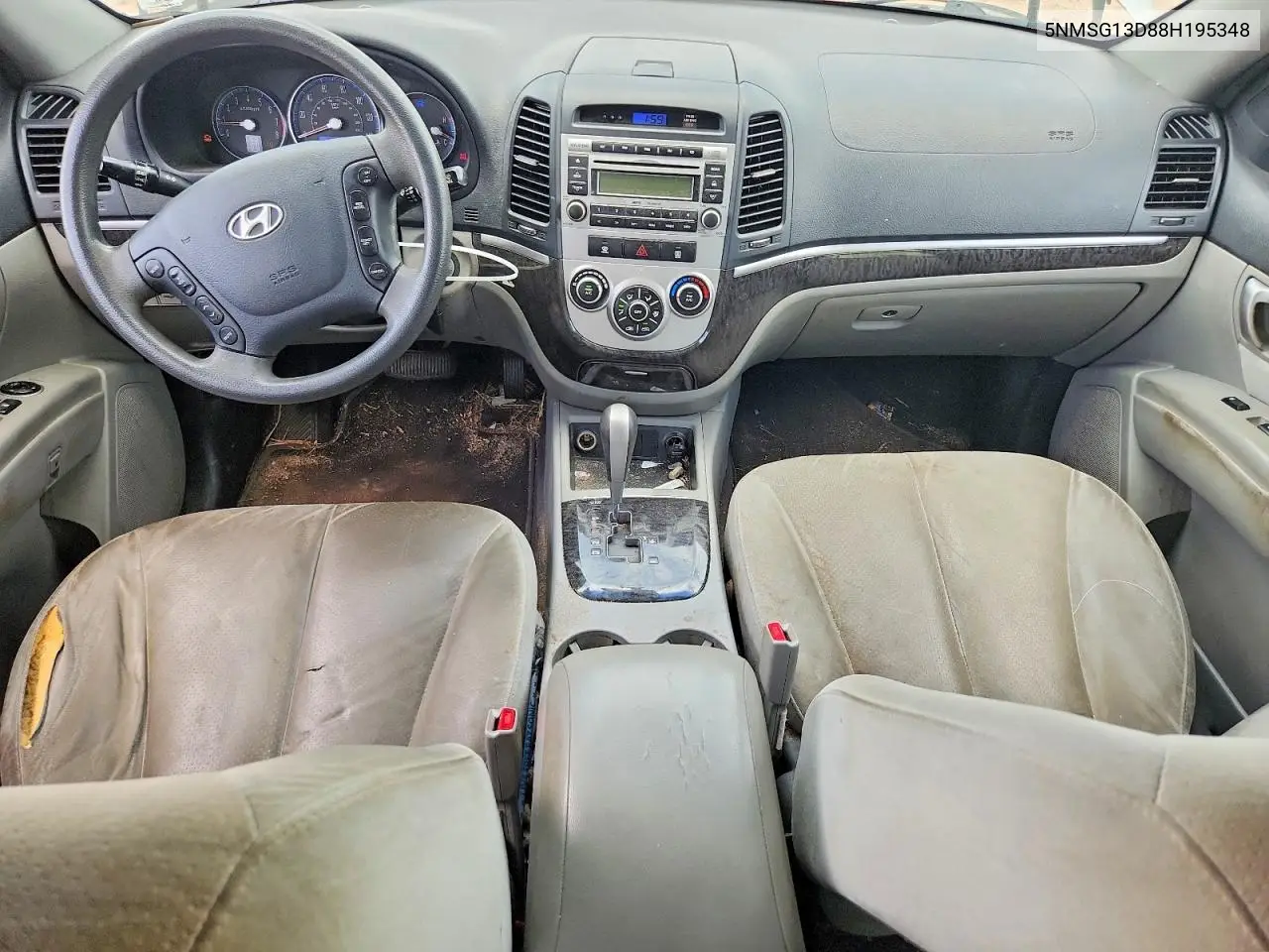 2008 Hyundai Santa Fe Gls VIN: 5NMSG13D88H195348 Lot: 61773586